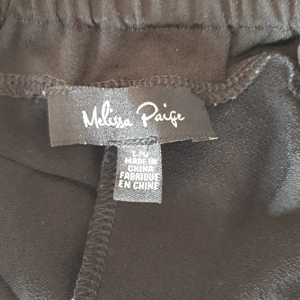 Melissa Paige Size L Black Leisure Pants - Picture 6 of 8